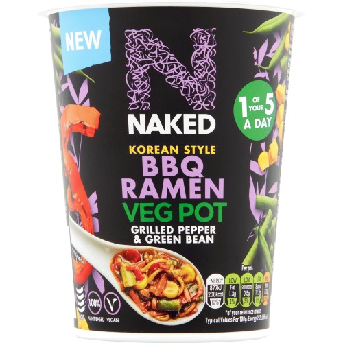 Naked Korean Style Bbq Ramen Vegetable Pot 60g Compare Prices