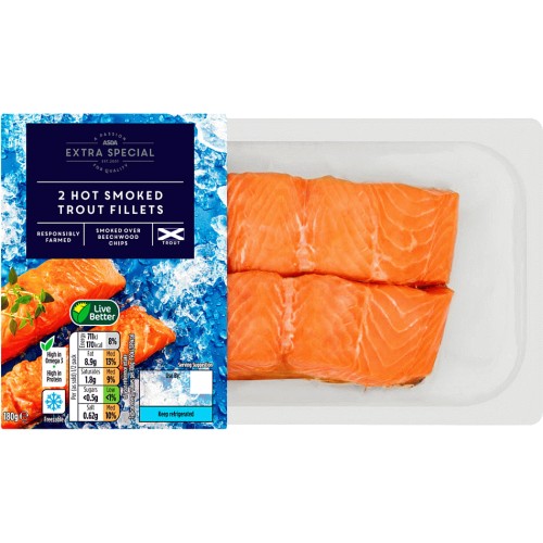 Asda Extra Special Hot Smoked Trout Fillets G Compare Prices