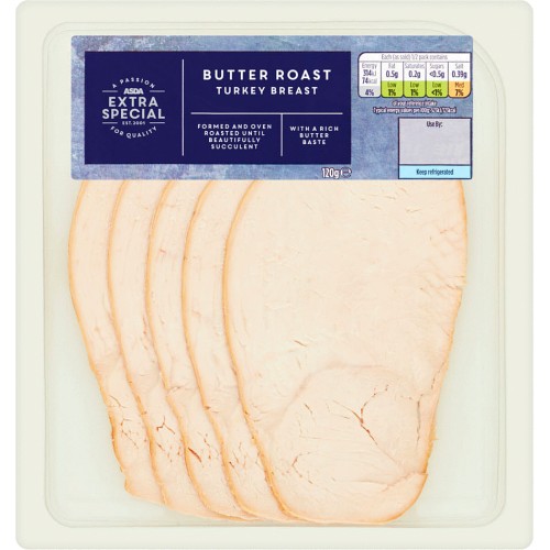 Asda Extra Special Butter Roast Turkey Breast Slices G Compare