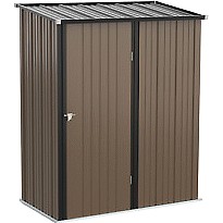 Outsunny Ft Ft Outdoor Storage Shed Garden Metal Storage Shed