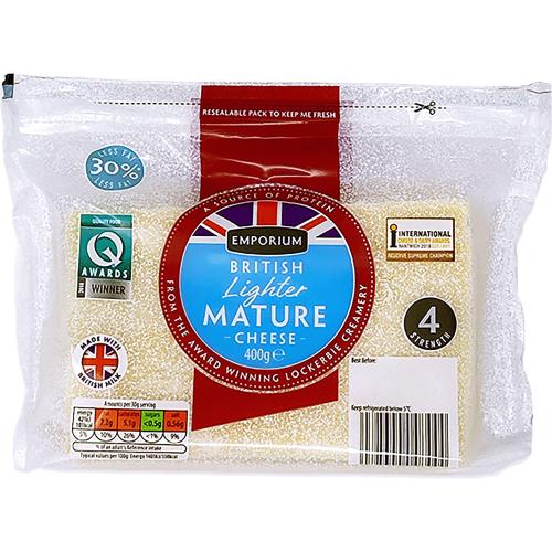 Emporium British Lighter Mature Cheese G Compare Prices Where