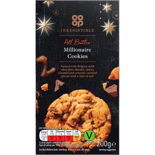 Co Op Irresistible All Butter Millionaire Cookies 200g Compare