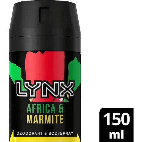 Lynx Africa and Marmite Limited Edition Body Spray 150ml