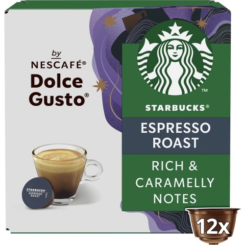 STARBUCKS Capsules de café au lait compatibles Dolce Gusto 12 capsules  121.2g pas cher 