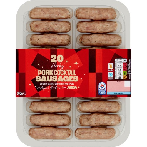 ASDA 20 Pork Cocktail Sausages (300g) Compare Prices & Where To Buy