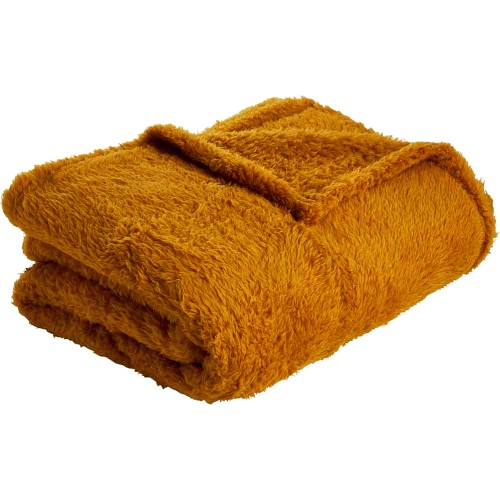 Wilko Ochre Teddy Throw 130x170cm Compare Prices Where To Buy