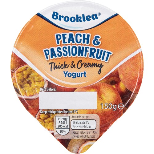 Calories in Aldi Brooklea Split Pots Crunch Yogurt 6 x 130g