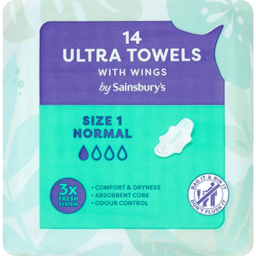 Bodyform Ultra Normal Sanitary Towels 14 pack - Tesco Groceries