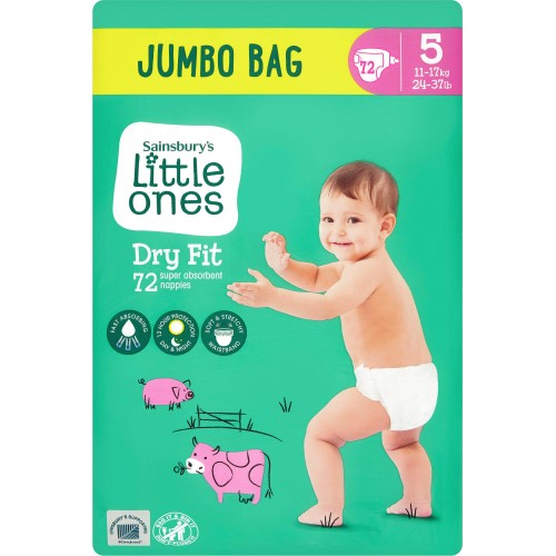 Pampers Baby Dry Size 5 Jumbo+ Pack 72 Nappies - Tesco Groceries