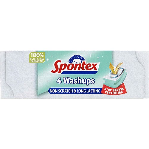 Spontex Washups Non-Scratch Sponge Scourers (4) - Compare Prices ...