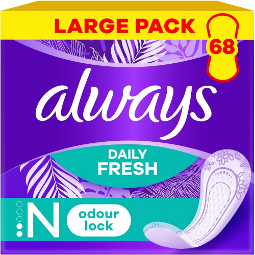 Always Dailies Extra Protect Panty Liners Long Plus 48 liners