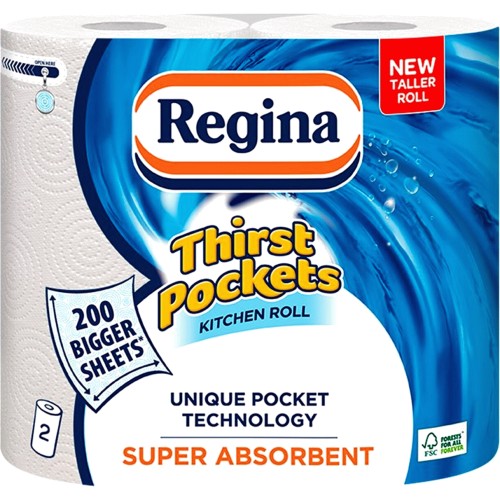 Regina Blitz 3 Ply Kitchen Super Absorbent Paper Towels 100 XL