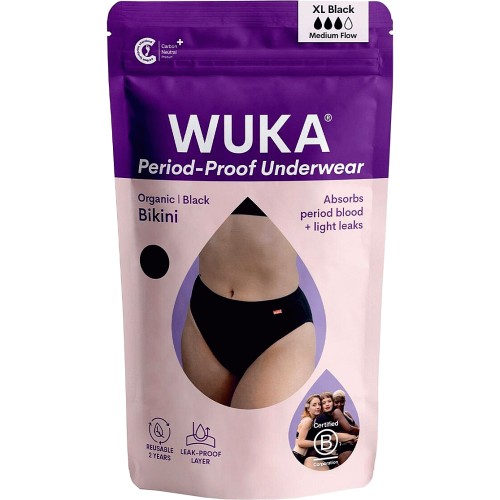 WUKA Stretch Seamless Period Pants, Midi Brief, Medium Flow