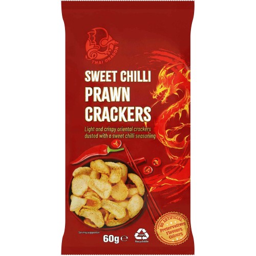 Thai Dragon Sweet Chilli Prawn Crackers (60g) Compare Prices & Where