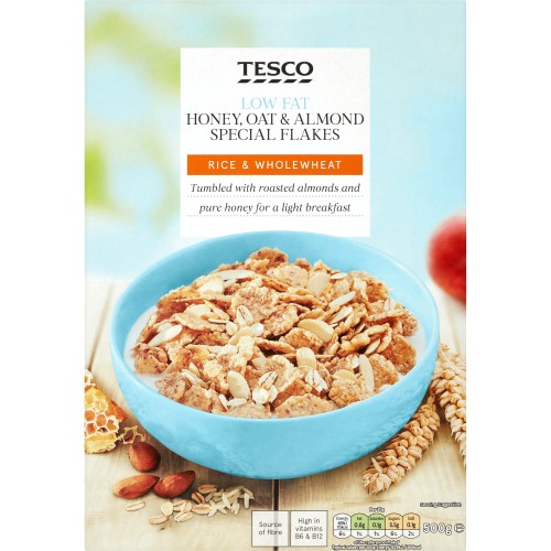 Tesco Hon Oats & Almonds Special Cereal (500g) - Compare Prices