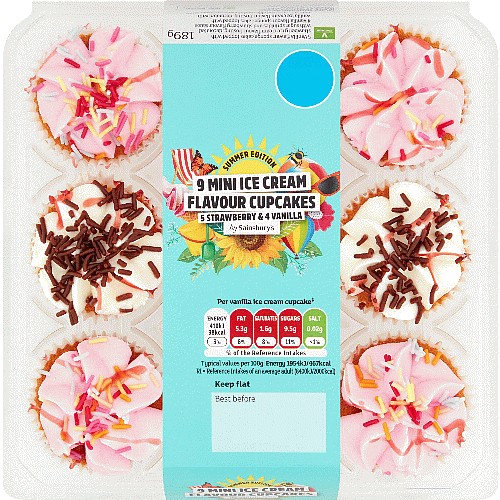 Sainsbury S Mini Ice Cream Flavour Cupcakes Summer Edition X G Compare Prices Where