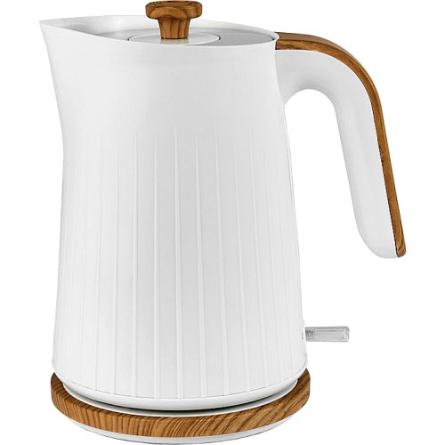 Home White And Wood Textured Scandi Fast Boil Kettle Compare