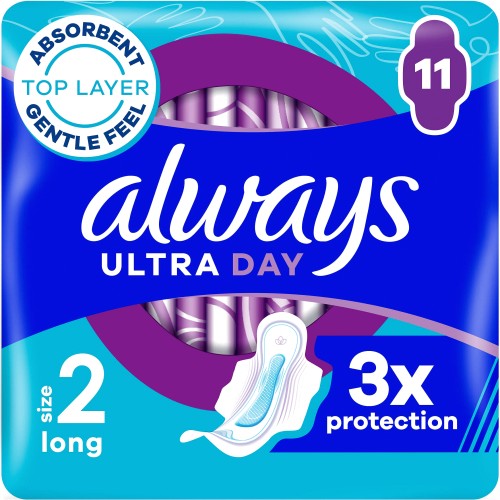 Always Ultra Long with Wings Sanitary Towels Size 2 Pads (11) - Compare  Prices & Where To Buy 