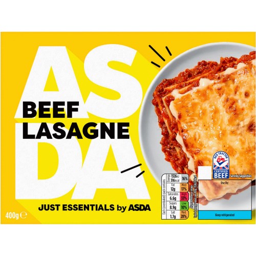 JUST ESSENTIALS by ASDA Beef Lasagne (400g) - Compare Prices & Where To Buy  