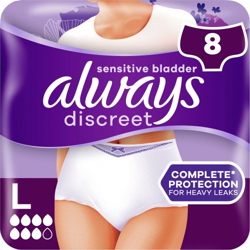 AlwaysDiscreet Women's Disposable Underwear Extra Large