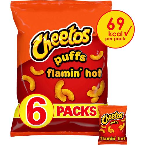 Cheetos Puffs Flamin' Hot Multipack Snacks (8 X 13g) - Compare Prices ...