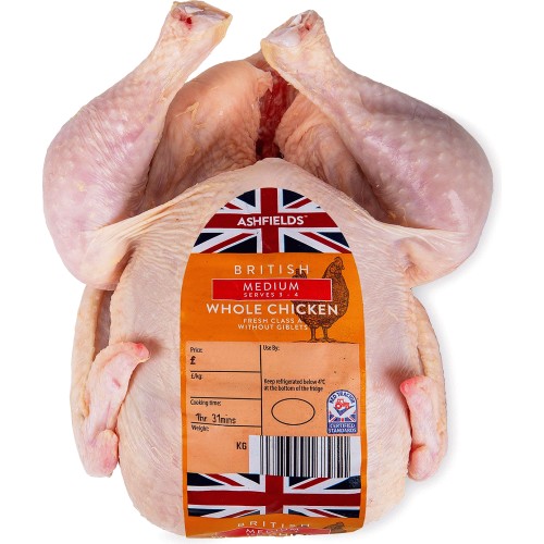 Sainsbury's Free Range Whole Fresh British Chicken, So Organic  (approx.1.7kg)