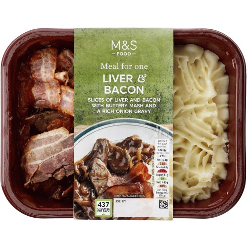 M&S Liver & Bacon with Mash & Gravy (450g) - Compare Prices