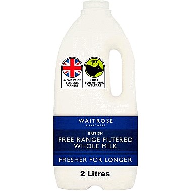 Tesco British Whole Milk 2.272L, 4 Pints - Tesco Groceries