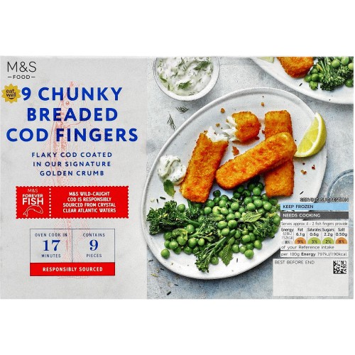 Birds Eye Cod Fish Fingers x10 280g