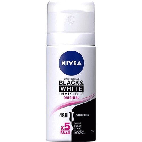 Nivea Anti-Perspirant Deodorant Black and White (35ml) - Compare Prices ...