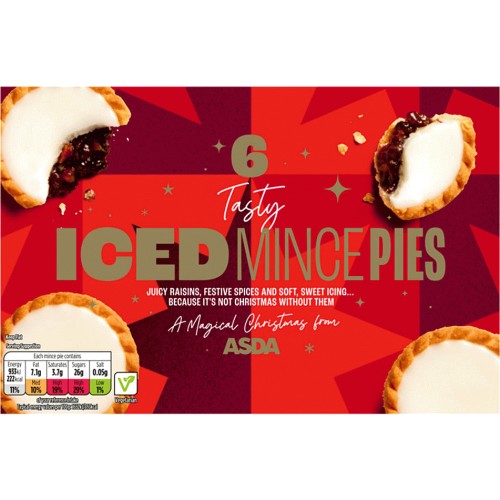 ASDA 6 Iced Mince Pies (6) - Compare Prices & Where To Buy - Trolley.co.uk