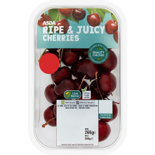 ASDA Ripe & Juicy Cherries (200g) Compare Prices & Where To Buy