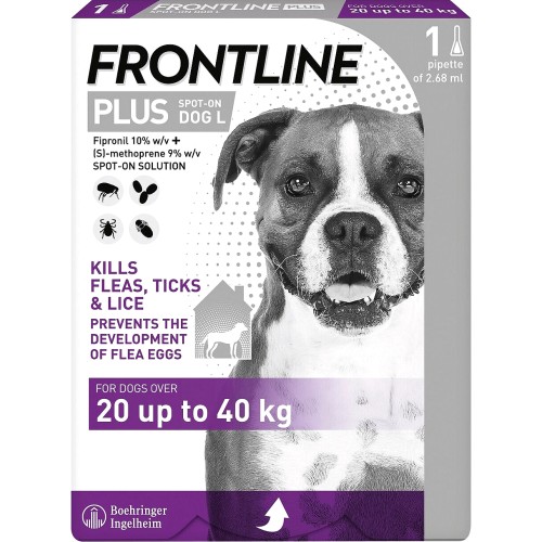 Frontline large hot sale dog