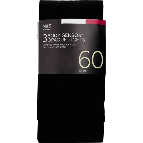 M&S Womens 40 Denier Body Sensor Tights Size M Black (3) - Compare Prices &  Where To Buy 