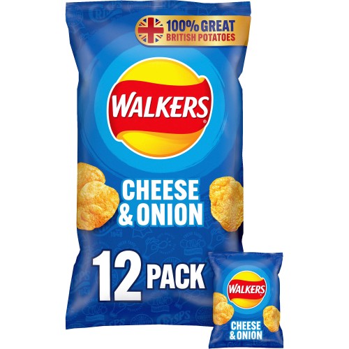 Walkers Cheese & Onion Crisps (12 x 25g) - Compare Prices & Where To ...