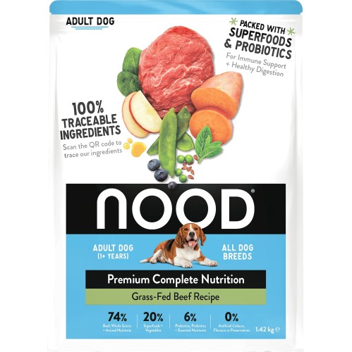 Nood Premium Complete Nutrition Small to Medium Breed Formula Adult Dog 1 Years 1.42kg Compare Prices Where To Buy Trolley