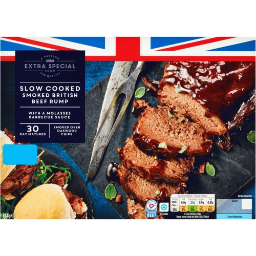 ASDA Extra Special Slow Cooked Smoked British Beef Rump (814g