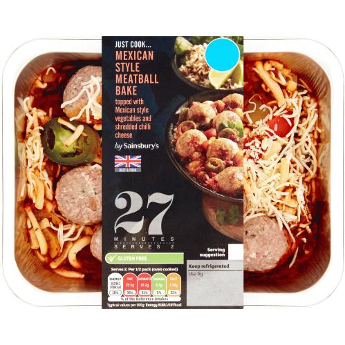 Sainsburys Just Cook Mexican Style Meatball Bake 400g Compare