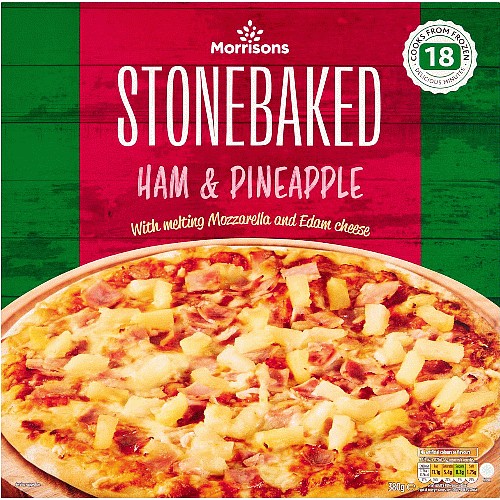 Morrisons Ham & Pineapple Stonebake Pizza (380g) - Compare Prices ...