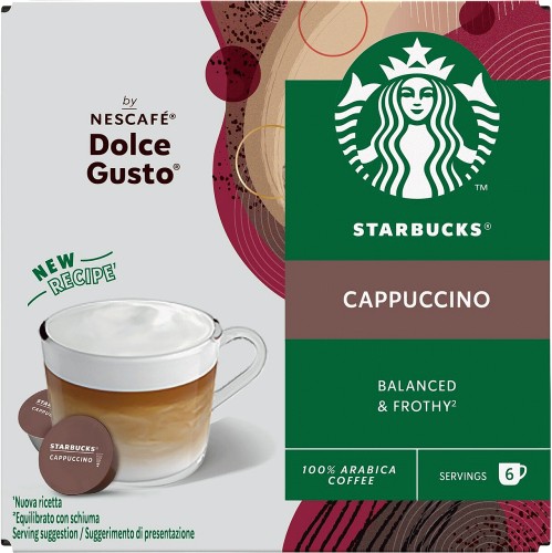 Cápsulas Starbucks Cappuccino para Nescafé Dolce Gusto