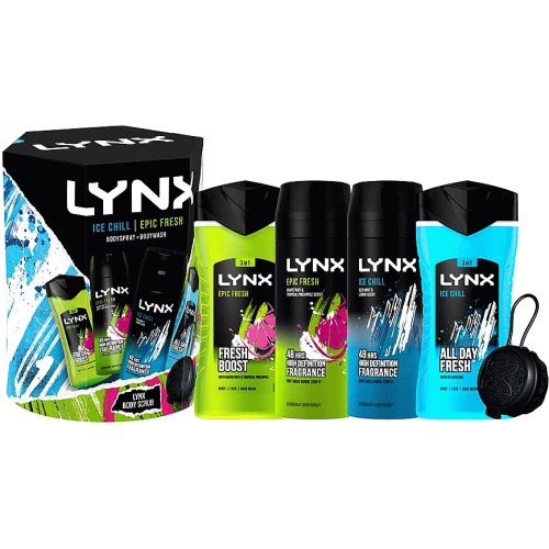 Lynx Epic Fresh Ice Chill Shower Tool Bumper Pack Gift Set Compare