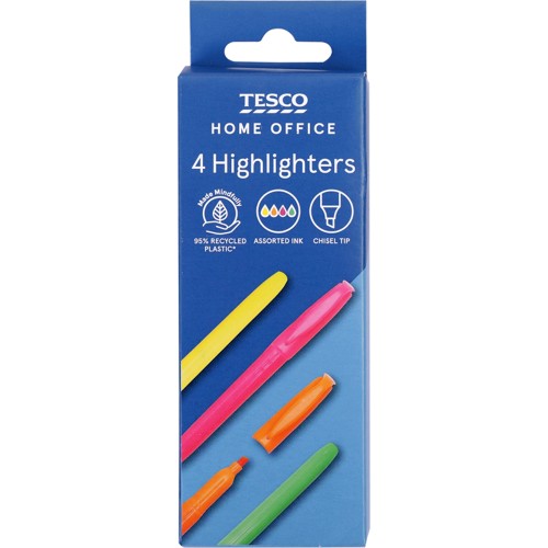 Tesco Highlighters 4 Compare Prices Where To Buy Trolley