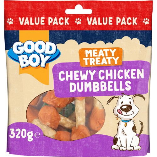 Good Boy Meaty Treaty Chewy Chicken Munchy Dumbbells Dog Treats 320g Compare Prices Where To Buy Trolley