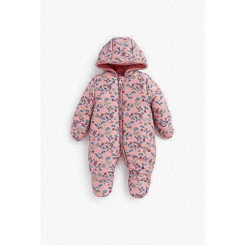 Baby girl best sale snowsuit mothercare