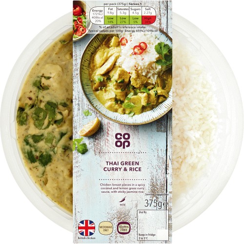 Thai green cheap curry ready meal