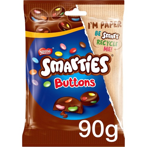 Smarties Mini Milk Chocolate Sweets Treat Size Bag - ASDA Groceries