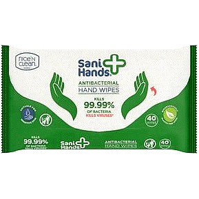 Sani Hands Antibacterial Hand Wipes (40) Compare Prices & Where To