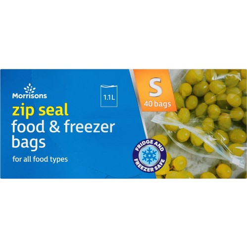 Tesco Zip Seal Food & Freezer Bags 25 Small - Tesco Groceries