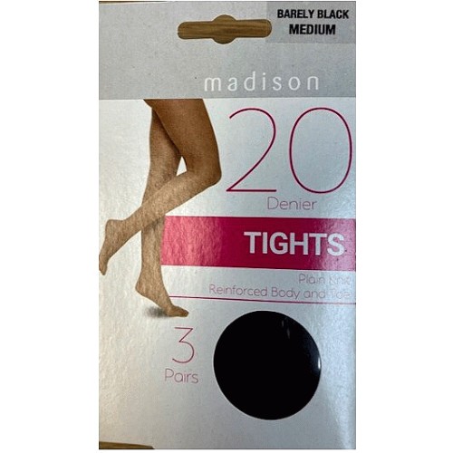 M&S Collection 30 Denier Body Sensor Tights, Medium, Black