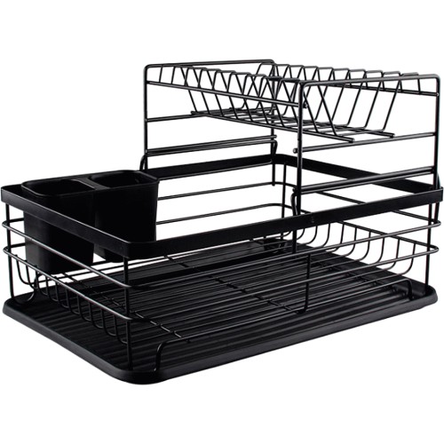 Sainsbury s Home Compact Black Wire Dish Drainer Compare Prices Where To Buy Trolley